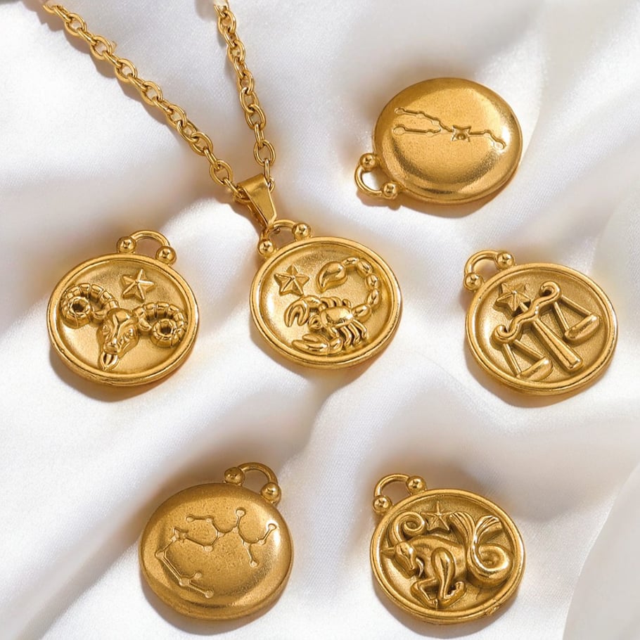 1 Paar Simple Series Klassische geometrische 18 Karat vergoldete Unisex-Anhänger Bild4