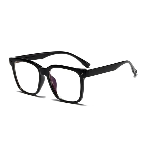 1 pieza de gafas de sol de plástico de color sólido informales de serie simple para mujer 2