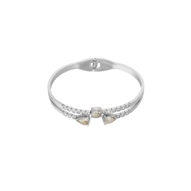 1 Piece Glamorous Series Elegant Droplet Stainless Steel Gold Color Women's Bangles h5 Picture7