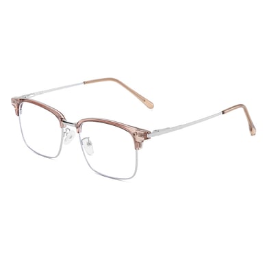 1 Pair Casual Semi Framed Square Shaped Blue - light Blocking Glasses h5 Picture8