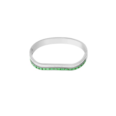 1 Piece Sophisticated Series Retro Strip Double-layers Stainless Steel Gold Color Women's Bangles h5 Picture7