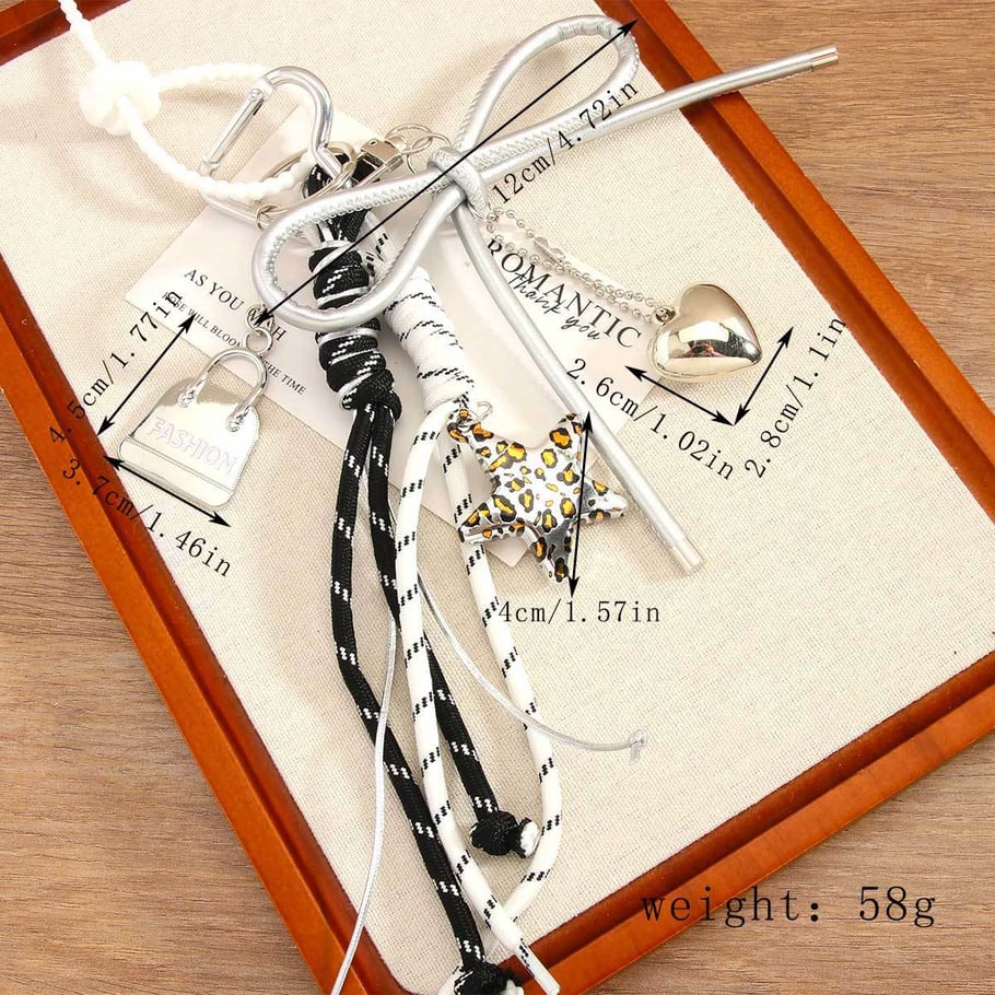 1 Piece Retro Style Leopard Star Women's Bag Charms Picture7