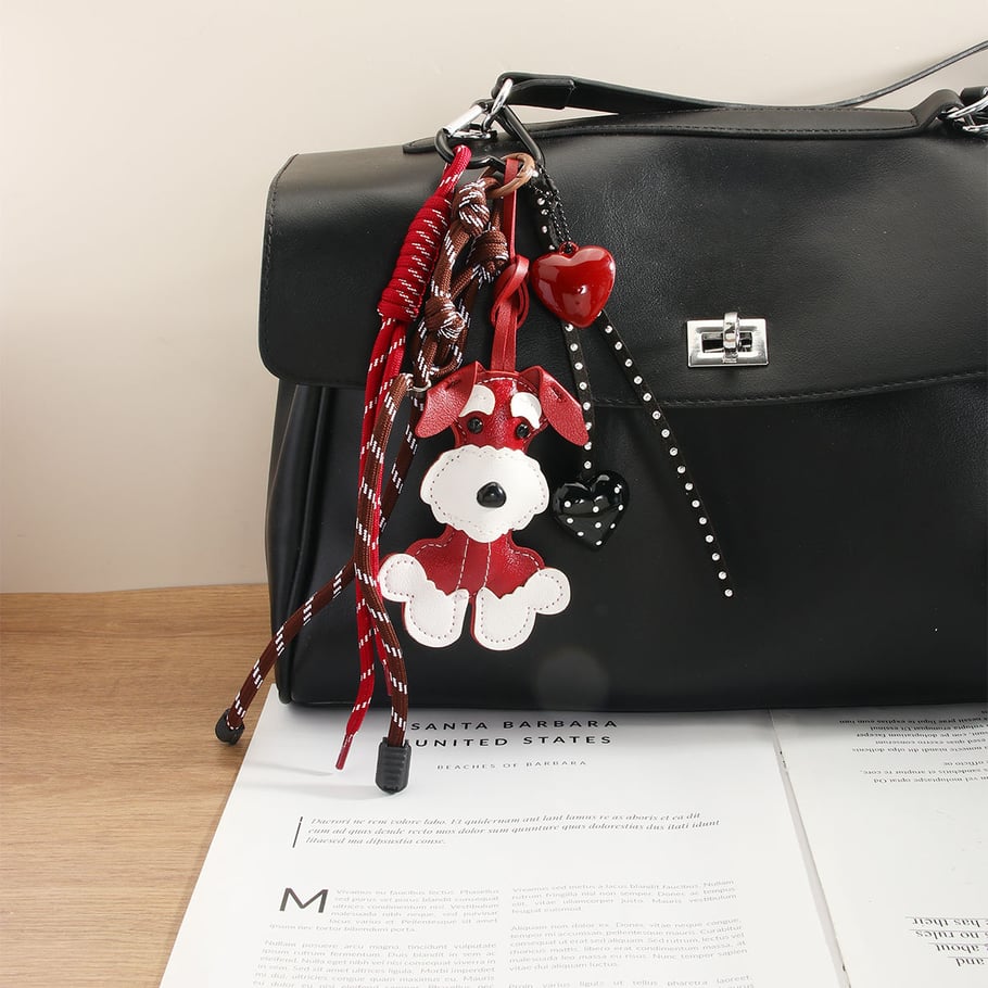 1 Piece Cute Dog & Polka Dot Heart Women's Bag Charms Picture10
