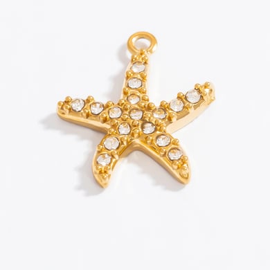 1 Pair Simple Series Daily Turtle Stainless Steel Gold Color DIY Women's Pendants h5 Picture6