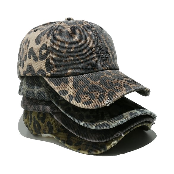 1 Stück Simple Series Retro Leopard Print Baumwolle Damenhüte 2