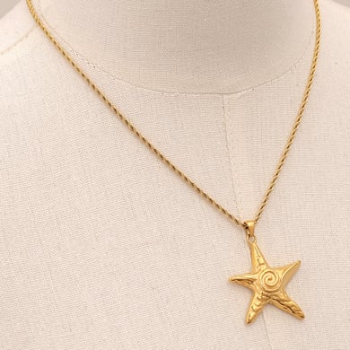 1 Piece Simple Series Vacation Turtle Stainless Steel 18K Gold Plated Women Pendant necklaces h5 Picture5