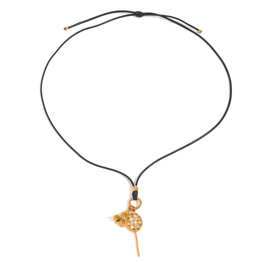 1 Piece Simple Series Casual Geometric Stainless Steel 18K Gold Plated Women Pendant Necklaces Picture6