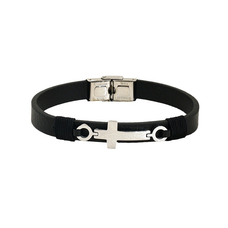 1 Stück Classic Series Retro Edelstahl Unisex Kettenarmbänder Bild6