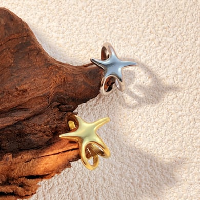 1 Stück Simple Series Simple Turtle Edelstahl Goldfarbene verstellbare Damenringe h5 Bild3