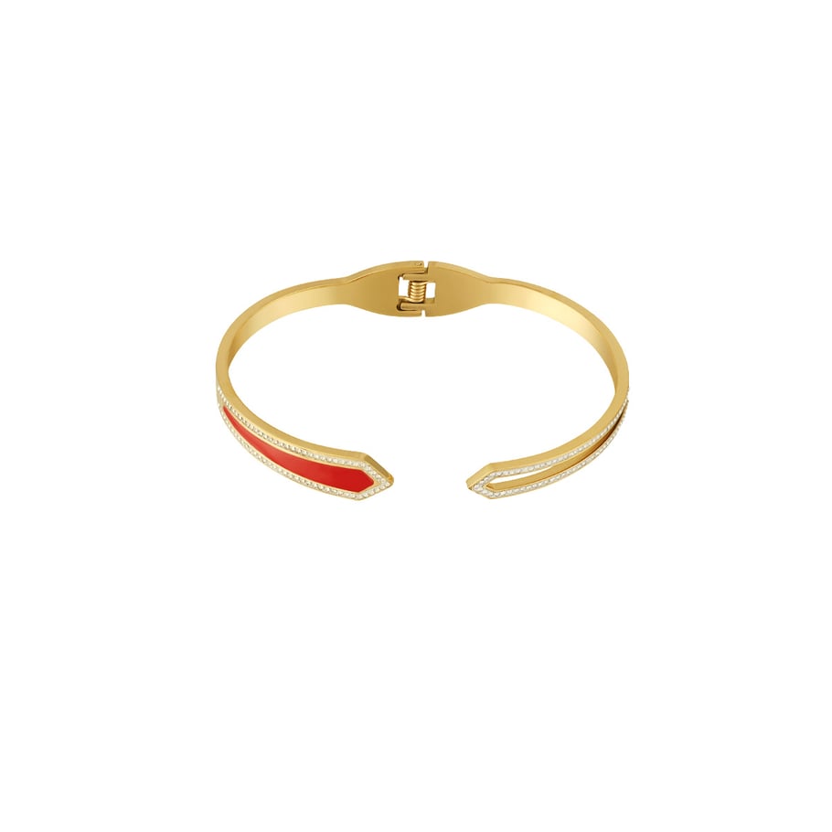 1 Piece Simple Series Elegant Geometric Stainless Steel   Gold Color  Women's Bangles Picture8