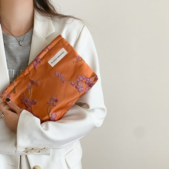 1 pieza Serie Romántica Elegante Flor Bolso de Poliéster para Mujer