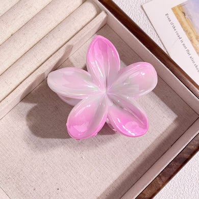 1 Piece Colorful Blurred Effect Flower Shaped Hair Claws h5 Picture4