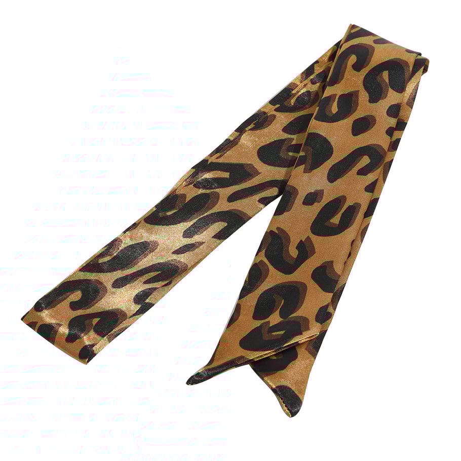 1 Paar Simple Series Klassische Haargummis aus Seide mit Leopardenmuster für Damen Bild6