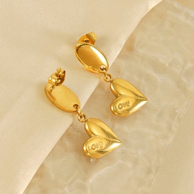 1 Pair Letter Love Women's Pendant Earrings h5 Picture3