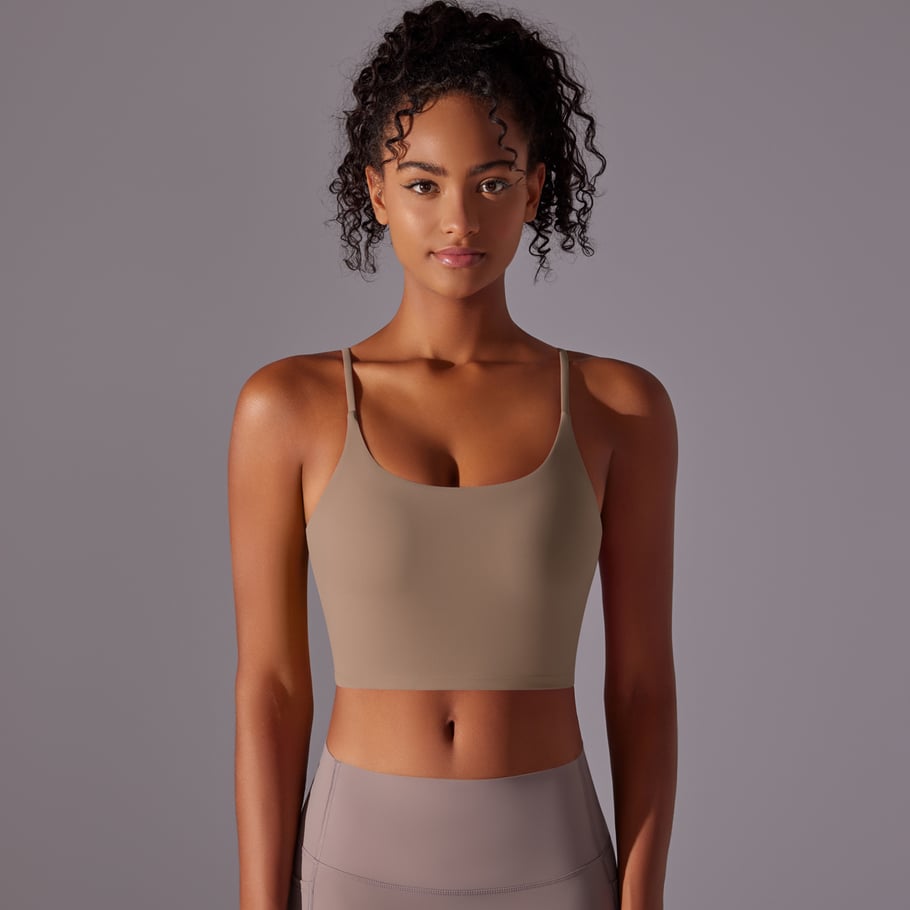 1 Piece Solid Corlor Comfortable Daily Sports Bra Women's Sport Outdoor Clothing Picture6