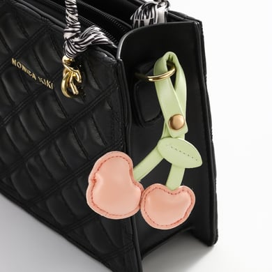 1 Piece Sweet Leather Cherry Women's Bag Charms h5 Picture3
