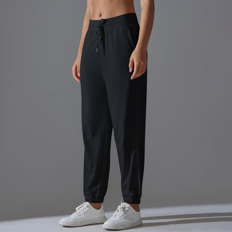 1 Piece Drawstring Solid Colored High Elasticity Daily Sports and Fitness Women's Sweatpants Picture5