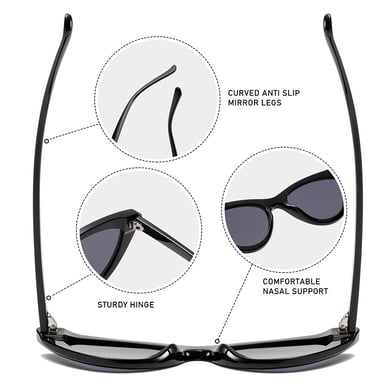 1 Pair Simple Series Daily Solid Color Plastic Women Sunglasses h5 Picture7