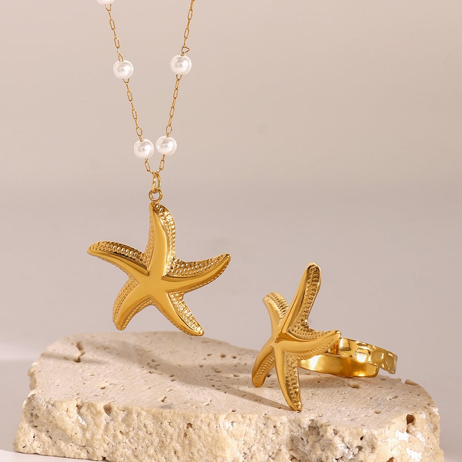 1 Piece Simple Series Simple Turtle Stainless Steel 18K Gold Plated Artificial Pearl Women Pendant necklaces Picture4