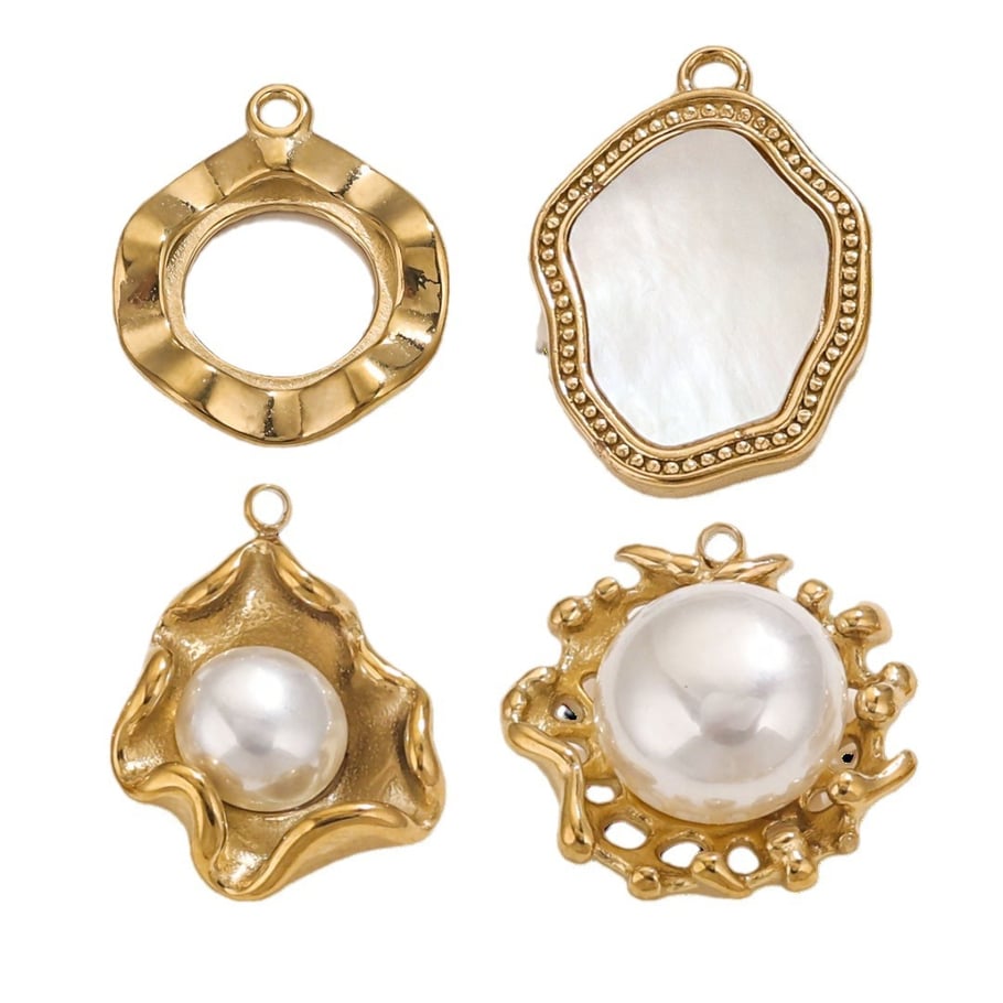 1 Paar geometrische Retro-Anhänger der Classic-Serie, 18 Karat vergoldet, für Damen Bild6