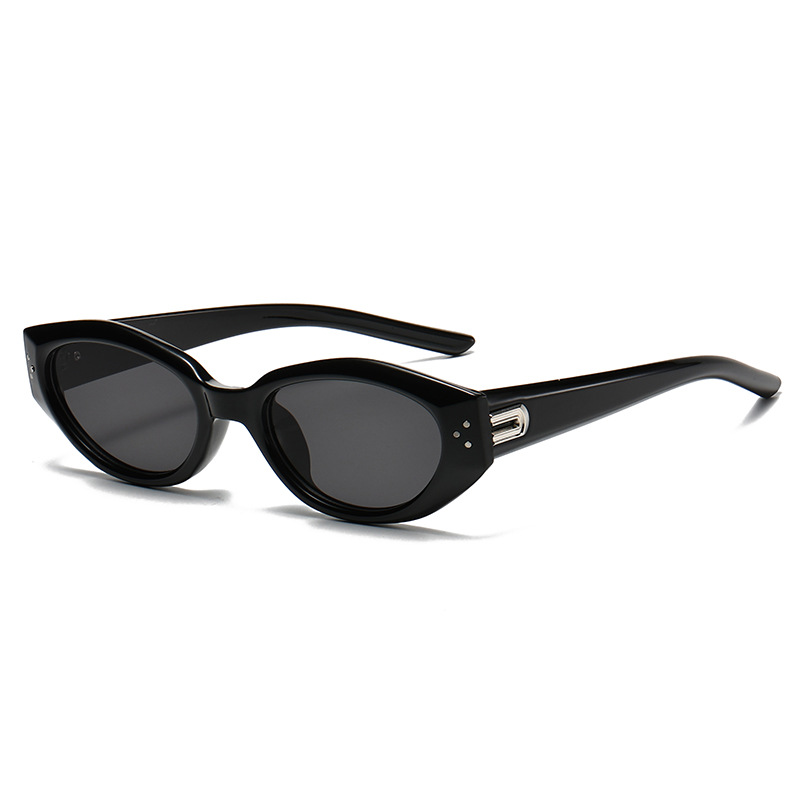 1 Stück Simple Series Retro Volltonfarbe Kunststoff Damen Sonnenbrille Bild5