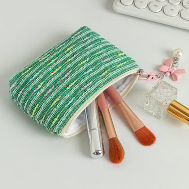 1 Piece Colorful Striped Women's Makeup Bags h5 Picture8
