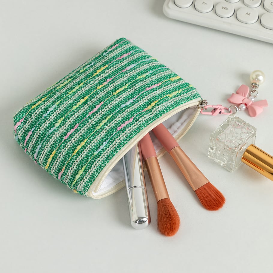 1 Piece Colorful Striped Women's Makeup Bags Picture8