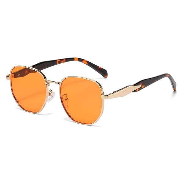 1 Pair Simple Series Casual Patchwork Stainless Steel Unisex Sunglasses 2