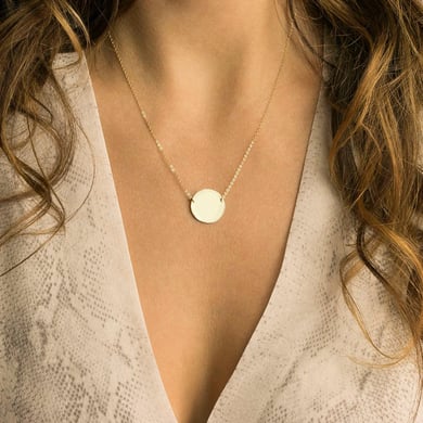 1 Piece Simple Series Simple Chain Stainless Steel   Gold Color  Women's Necklace h5 Picture4