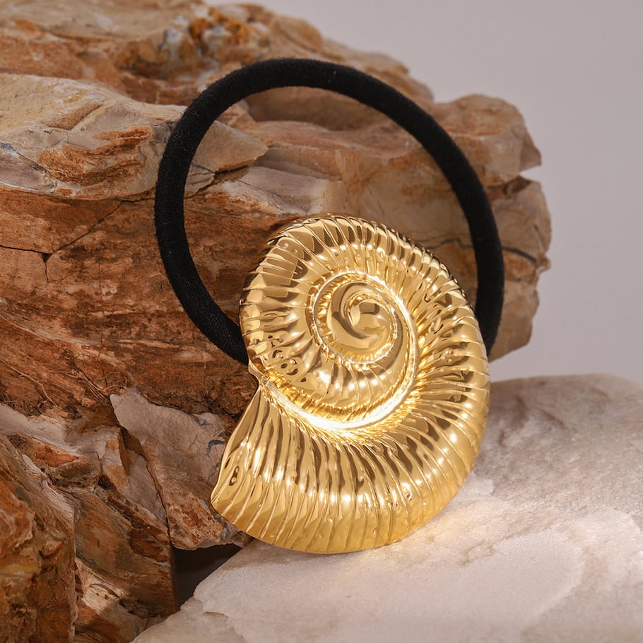 1 Paar Simple Series Simple Turtle Edelstahl 18 Karat vergoldete Haarbänder für Damen Bild3