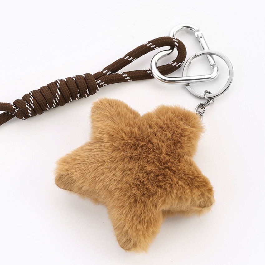 1 Piece Cute Plush Star Women's Bag Charms Picture4