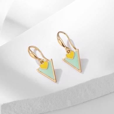 1 Pair Romantic Series Color of Macaron Rainbow Shape Drop Oil Alloy Women's Drop Earrings h5 Picture3