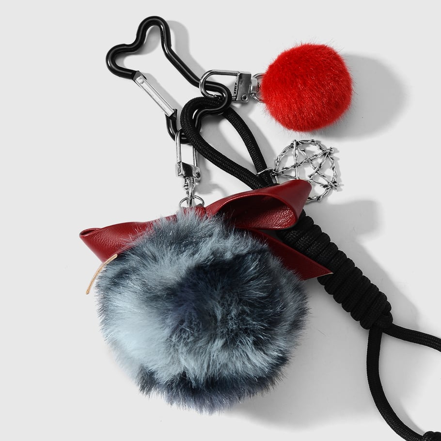 1 Piece Cute Plush Bone Bag Charms Picture6