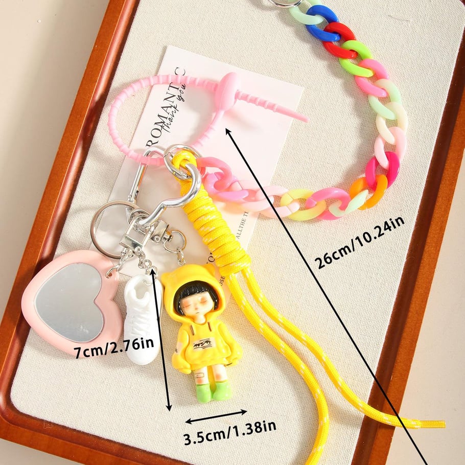 1 pieza de dijes para bolso de mujer de rayón con figura casual de serie simple Imagen7