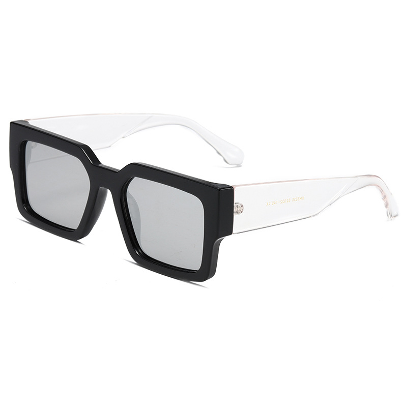 1 Pair Simple Series Daily Geometric Hawksbill Color Resin Rectangular Women's Sunglasses Picture6