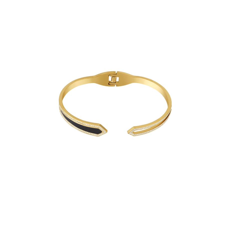 1 Piece Simple Series Elegant Geometric Stainless Steel   Gold Color  Women's Bangles Picture11