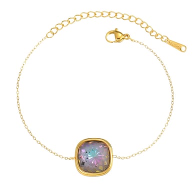 1 Stück Simple Series Tägliche geometrische Edelstahl-Charm-Armbänder für Damen h5 Bild2