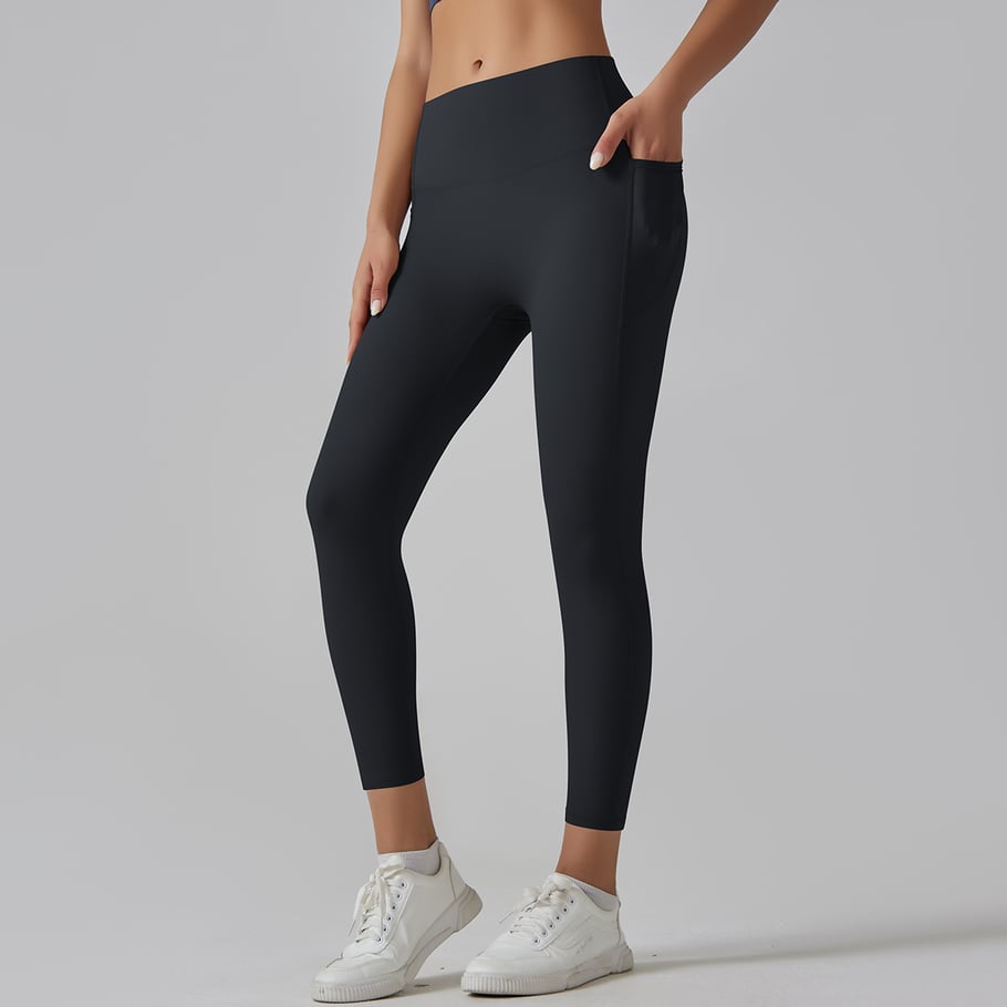 1 Piece High Waisted Nude Yoga Pants Seamless Women's Exercise Pants Picture8