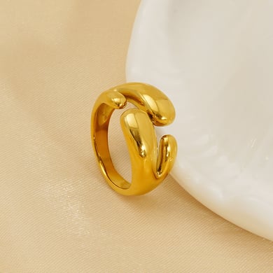 1 Pair Simple Series Classic Women's Adjustable Rings h5 Picture5
