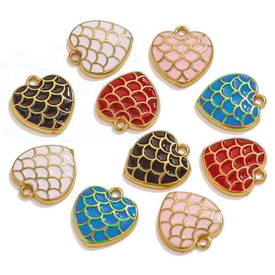 1 paio di pendenti da donna in acciaio inossidabile placcato oro 18 carati, serie romantica, a forma di cuore classico h5 Immagine4