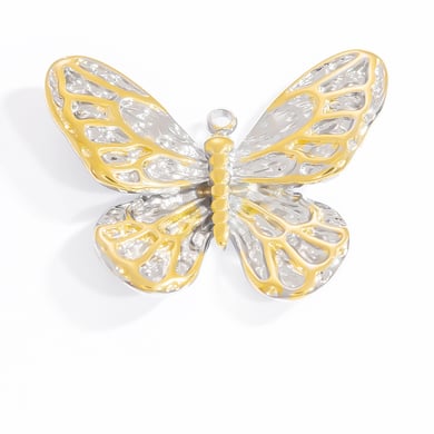 1 Stück Luxuriöse Serie Klassische Blume Edelstahl Gold Farbe Damen Anhänger h5 Bild7