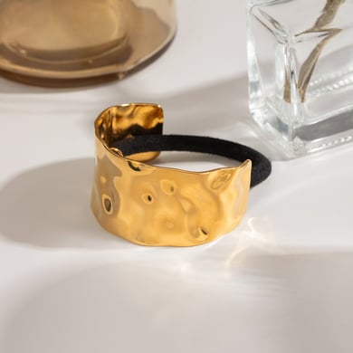 1 Paar Simple Series Einfache geometrische Haarspangen aus Edelstahl mit 18 Karat Vergoldung für Damen h5 Bild5