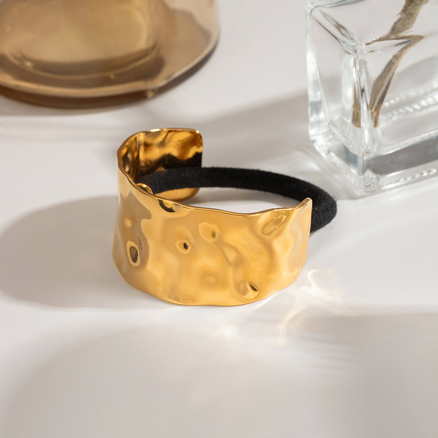 1 Paar Simple Series Einfache geometrische Haarspangen aus Edelstahl mit 18 Karat Vergoldung für Damen Bild5
