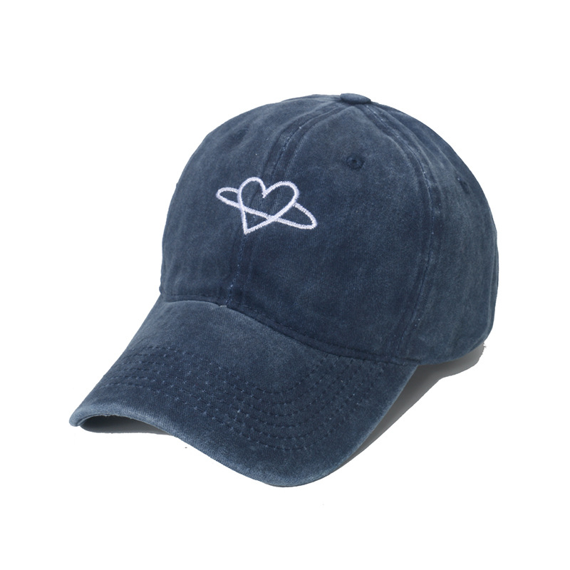 1 Adet Simple Series Simple Heart Pamuklu Kadın Şapkaları Resim4