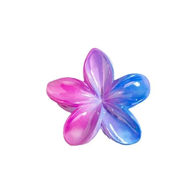 1 Piece Colorful Blurred Effect Flower Shaped Hair Claws h5 Picture5