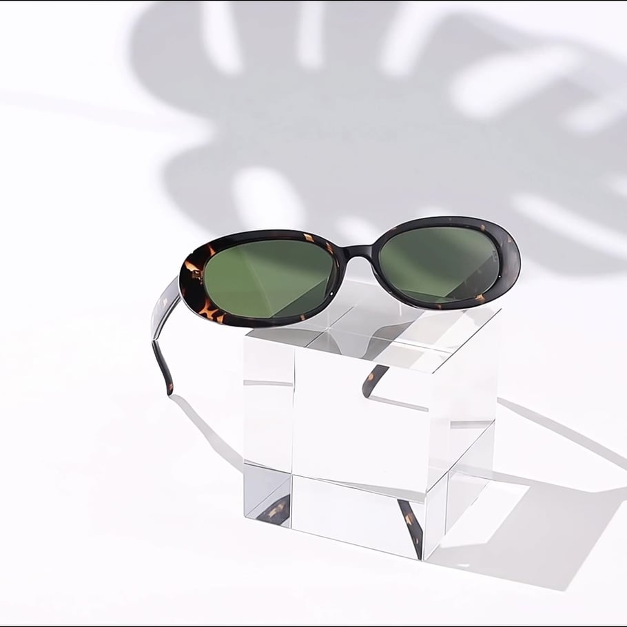 1 Pair Simple Series Daily Solid Color Plastic Women's Sunglasses Picture9