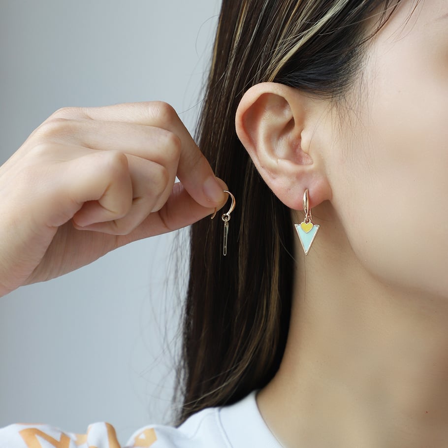 1 Pair Romantic Series Color of Macaron Rainbow Shape Drop Oil Alloy Women's Drop Earrings Picture5