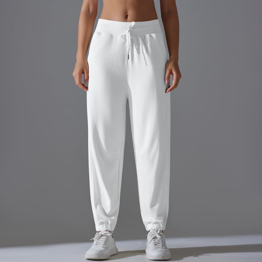 1 Piece Drawstring Solid Colored High Elasticity Daily Sports and Fitness Women's Sweatpants Picture11