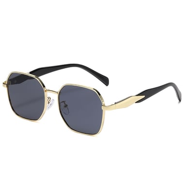 1 Paar Simple Series Casual Patchwork Edelstahl Unisex Sonnenbrille h5 