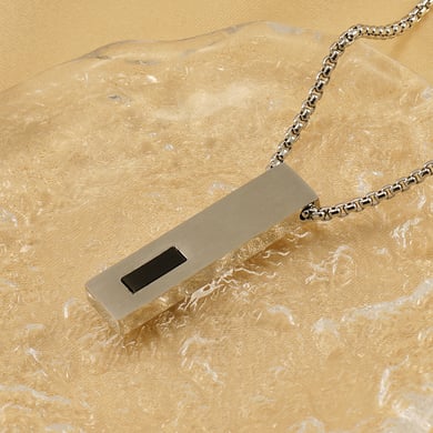1 Piece Hip-hop Trendy Rectangular Zircon Men's And Women's Necklace h5 Picture4